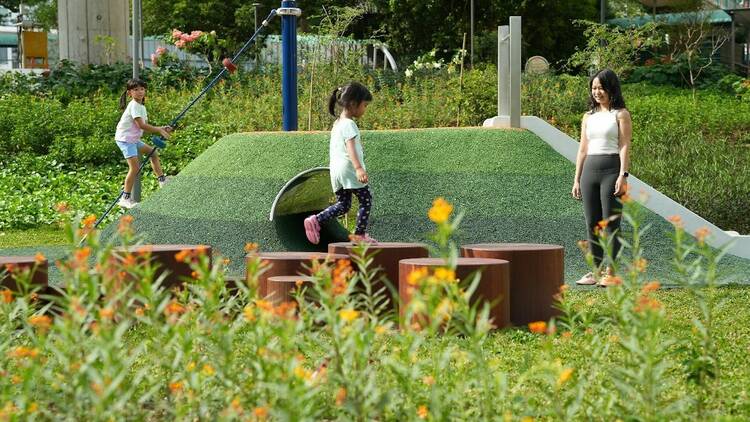 Rail Corridor's Buona Vista node opens with first playground, street art space, and community lawn