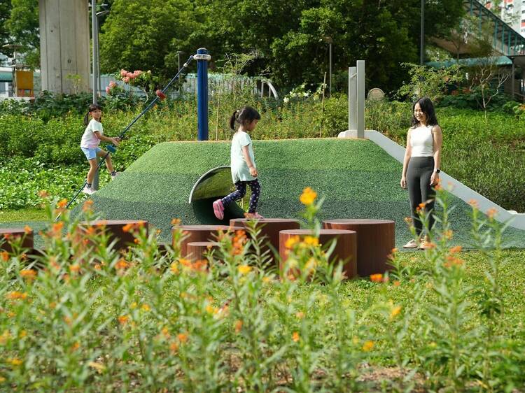 Rail Corridor's Buona Vista node opens with first playground, street art space, and community lawn