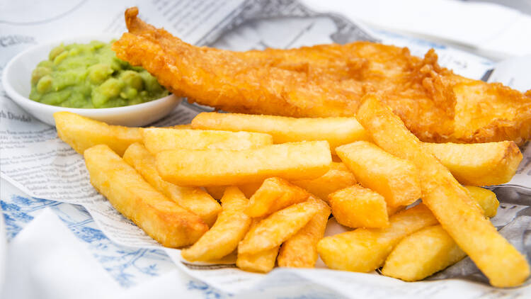 Fish and chips, UK