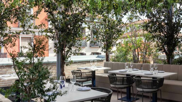 La terraza con vistas a Chueca