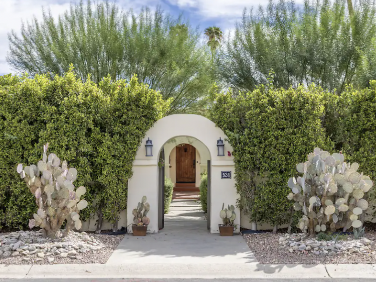 The colonial-style Spanish rental near downtown Palm Springs