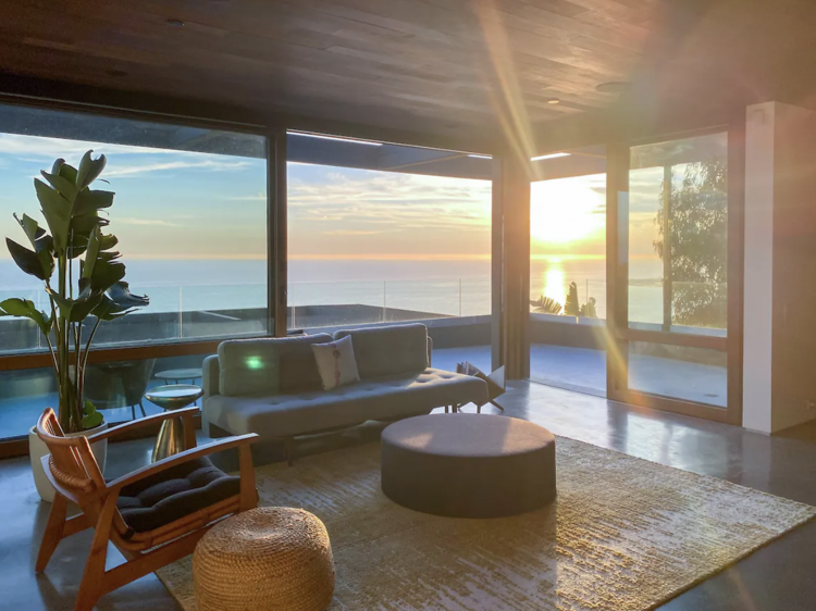 The luxury three-story home by the ocean in Malibu, California