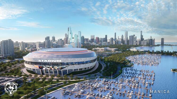 chicago bears stadium rendering