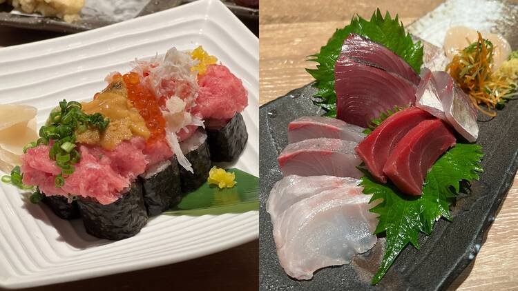 Uoshin Shibuya sashimi and sushi
