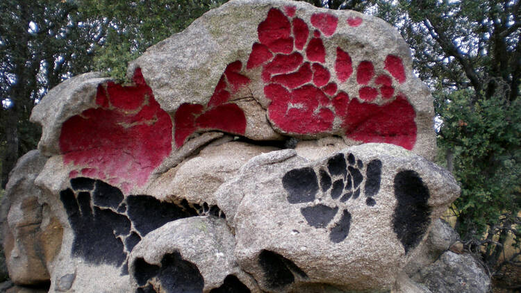 Las piedras de la Garoza, el bosque de Oma madrileño