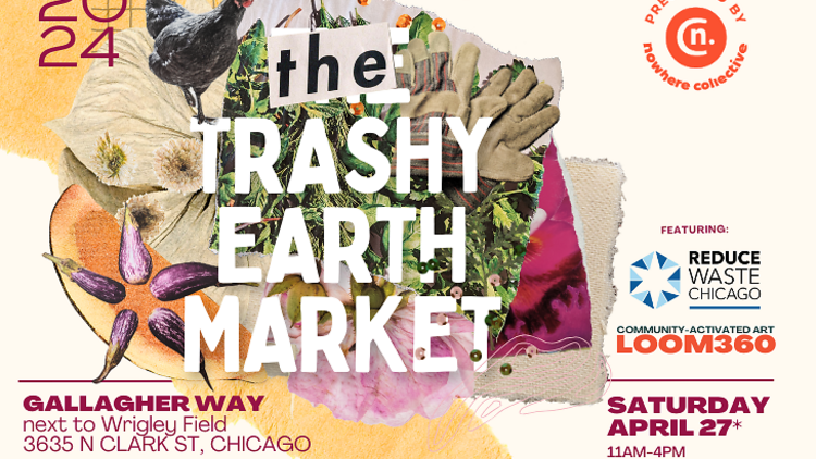 trashy earth market flyer
