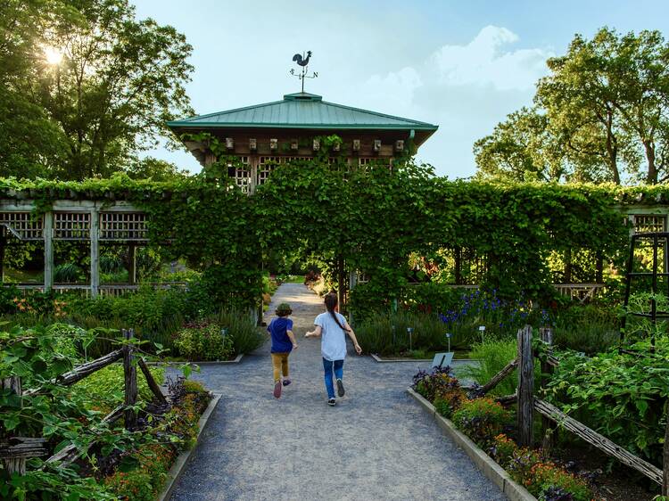 Find one of the city's secret gardens