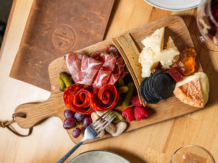 This cheese restaurant expertly pairs up cheeses and wines from around the world