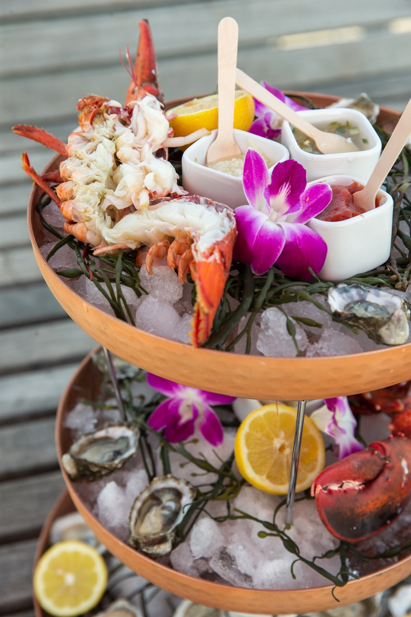 Grand Oyster Lobster Tower at Watermark Beach