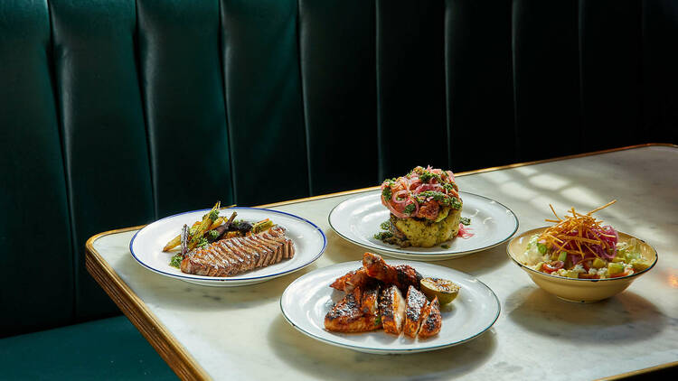 Assorted Latin American-inspired dishes at Bodriggy.