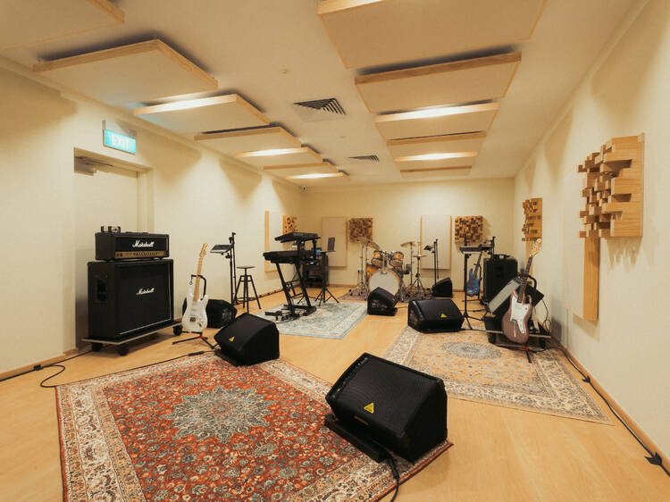 Tumbleweed Studios at Esplanade is the newly-launched music rehearsal facility for musicians to collaborate and make music