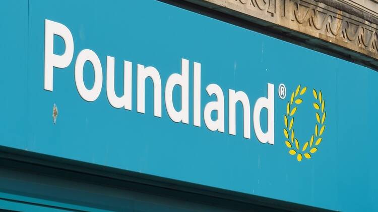 Poundland shop on UK high street