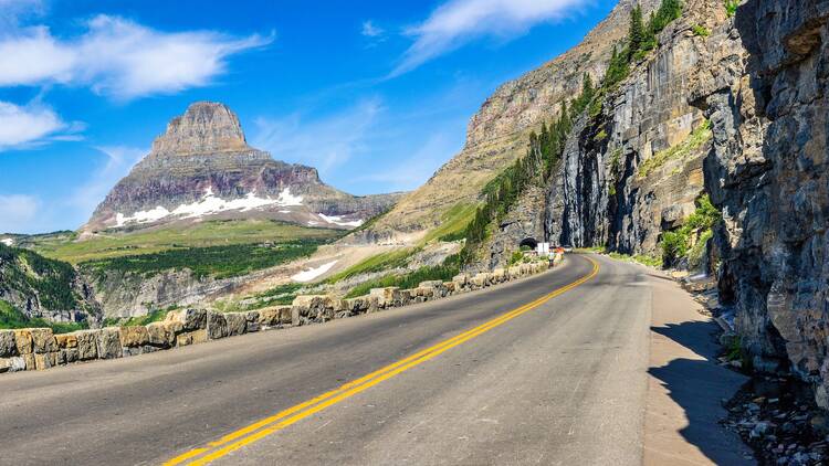 Going-To-The-Sun road in Glacier National Park, Montana