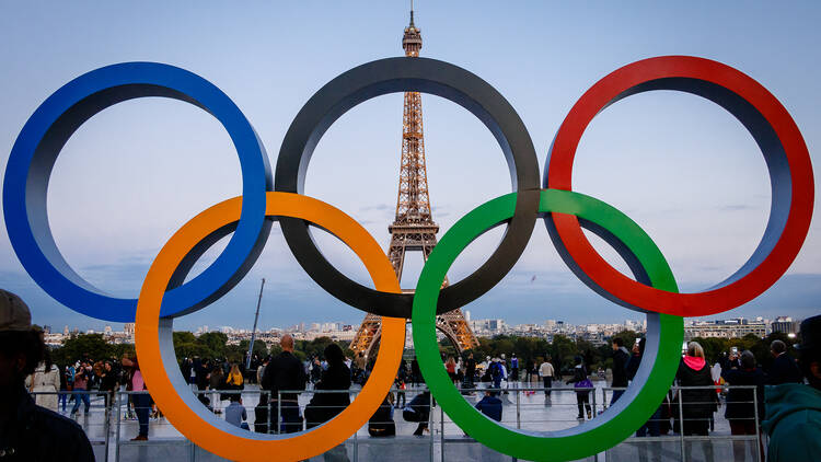 Olympic rings Paris 2024