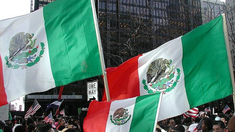 Mexican flags