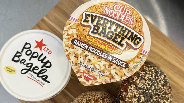 Cup Noodles x PopUp Bagels 