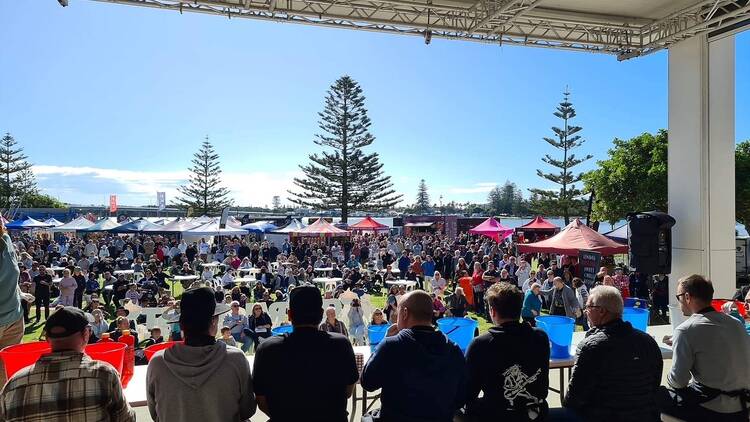 People at a busy chilli festival