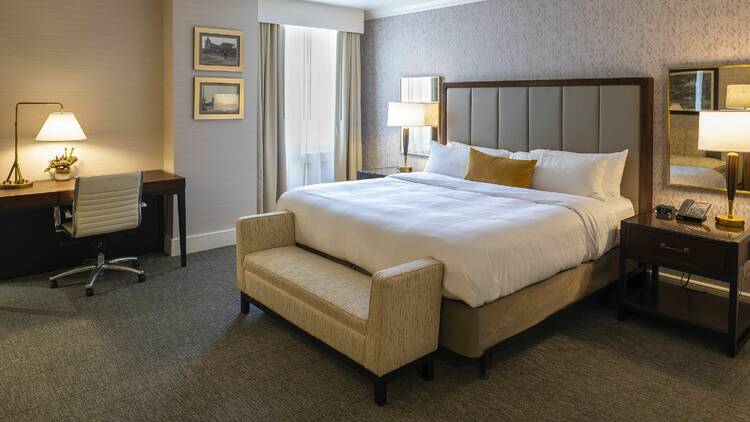 Marriott Downtown Syracuse king bed