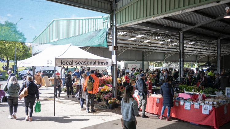 Outdoor farmers market