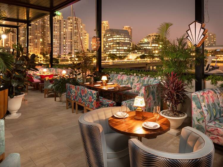 You can now dock and dine al fresco at Delilah, one of Miami’s hottest restaurants