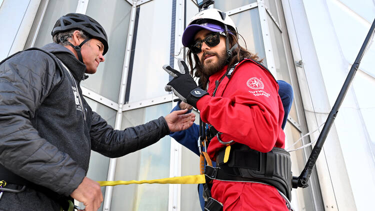Video: Watch Jared Leto rappel down the Empire State Building