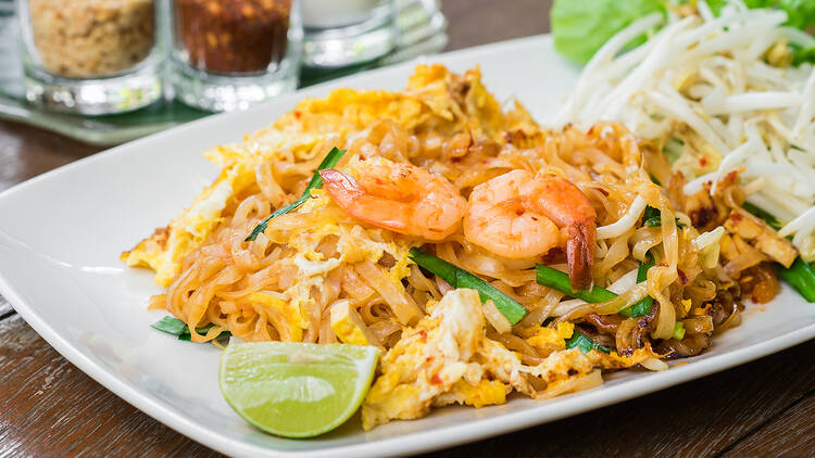 An undated stock image of pad Thai