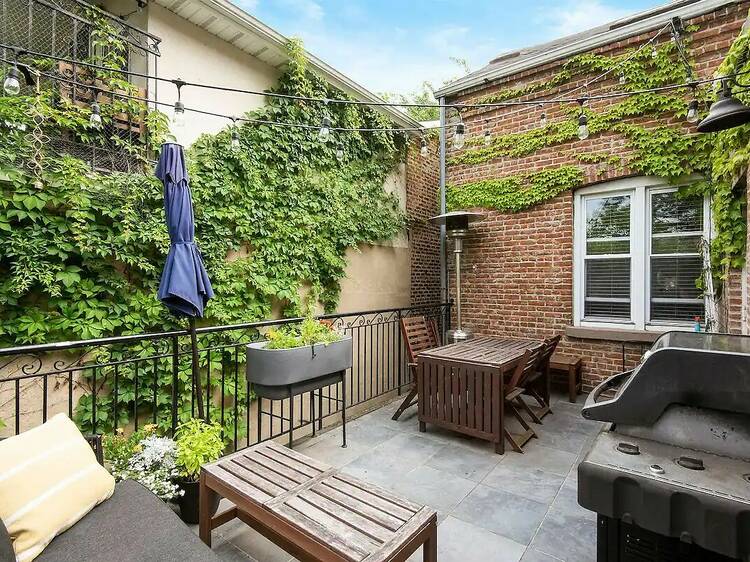 A charming brownstone with a private terrace