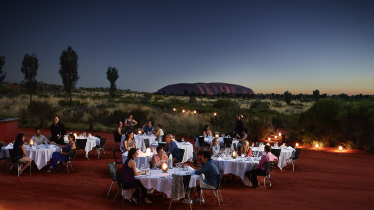 Dinner under the stars at Uluru