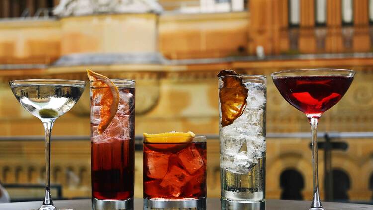 Five cocktails at Zeta Bar