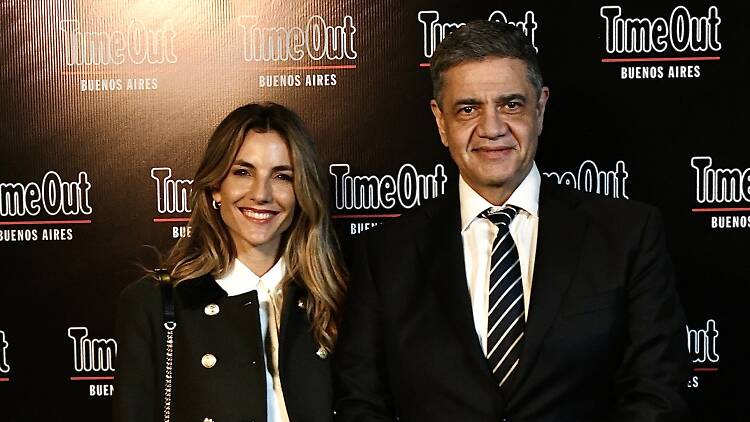 Jorge Macri,  jefe de Gobierno de la Ciudad de Buenos Aires y su pareja, Belén Ludueña