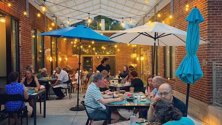 Visit a new restaurant patio