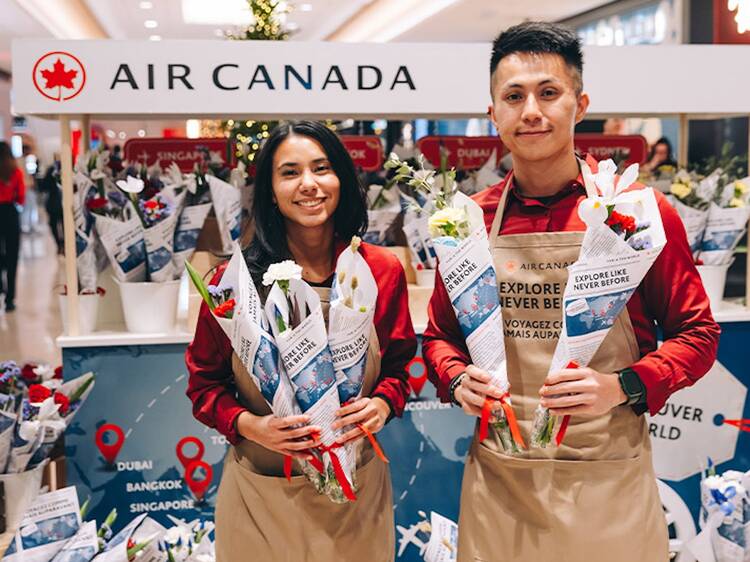 Air Canada Mother's Day pop-up