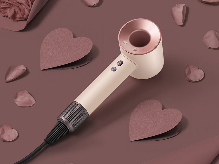 Dyson’s limited edition rose gold hair styling tools
