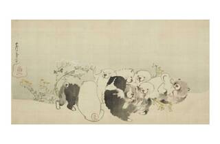 犬の根占(内部春画) 犬派？猫派？―俵屋宗達、竹内栖鳳、藤田嗣治から山口晃まで―