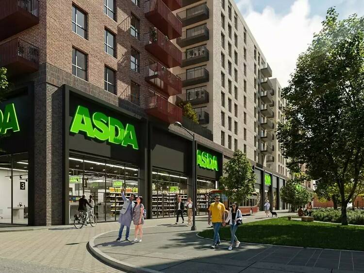 Asda is building a 1,500-home urban village in west London