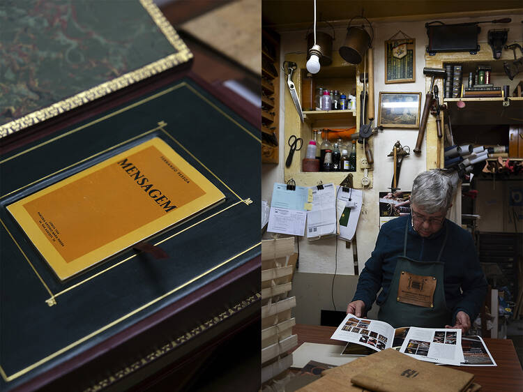 For saving your favourite book: Bookbinder and Guilder Carlos Guerreiro