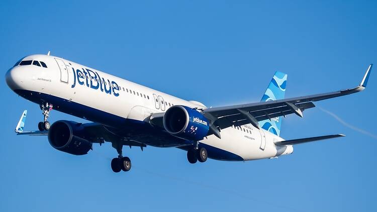 JetBlue plane in London