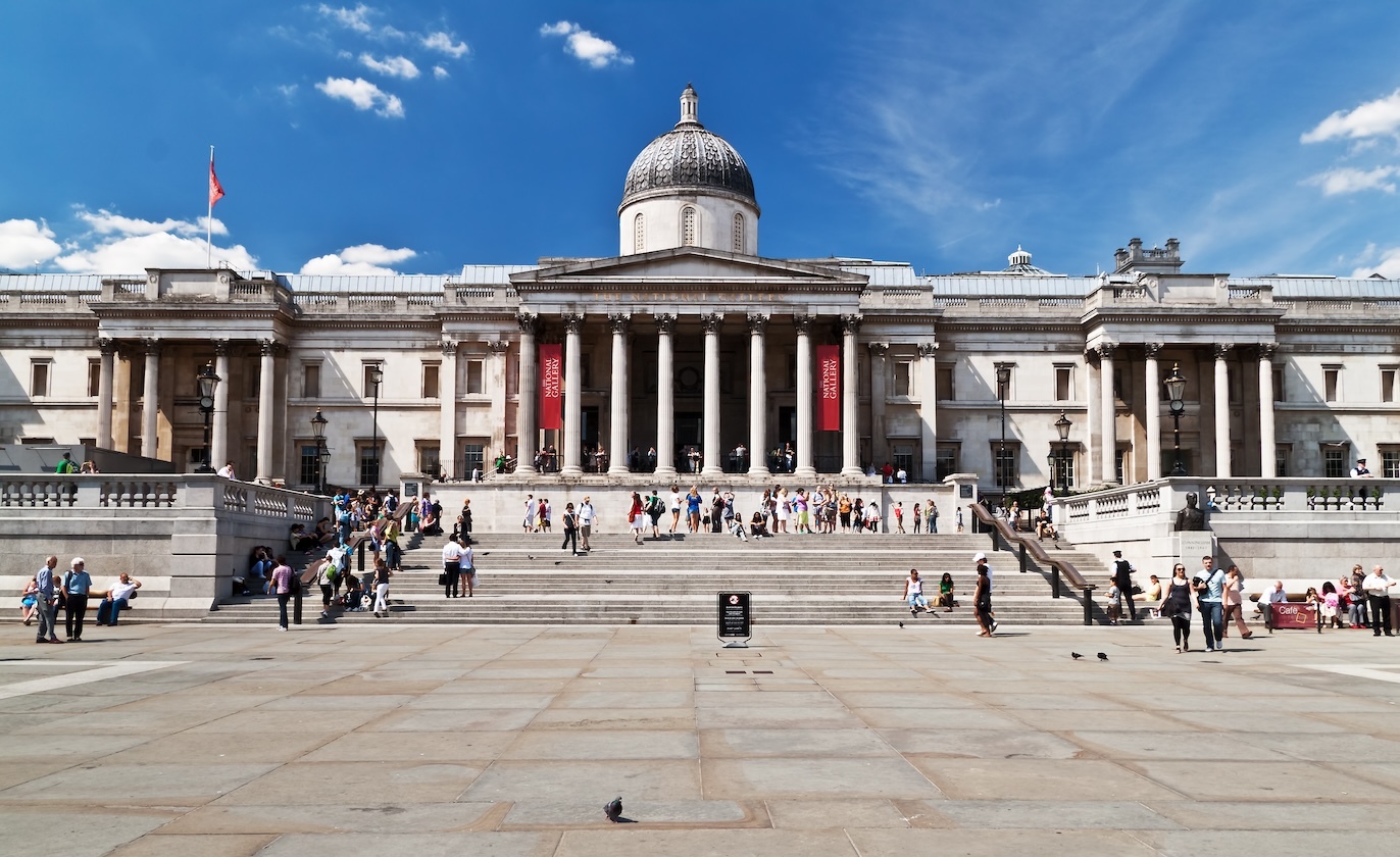 A secret note was found hidden in a column in the National Gallery