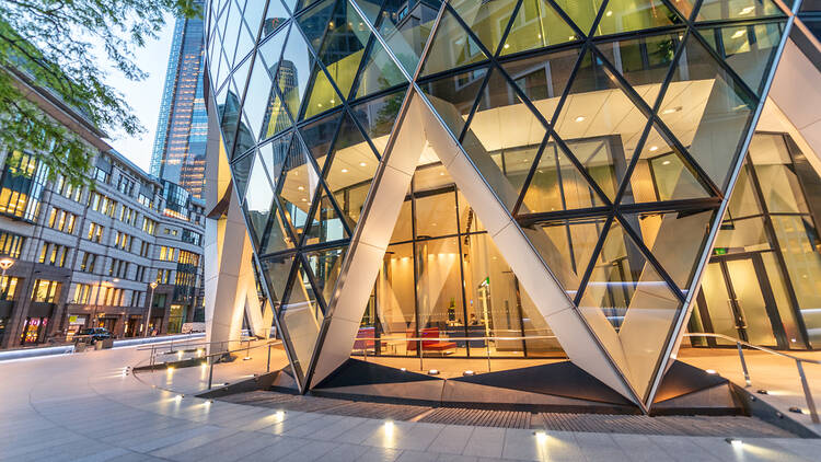 The City of London, offices in the Gherkin