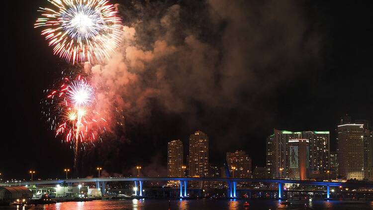 Fireworks over Miami