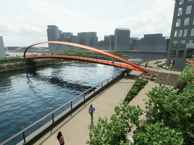 East London is getting a brand-new pedestrian bridge