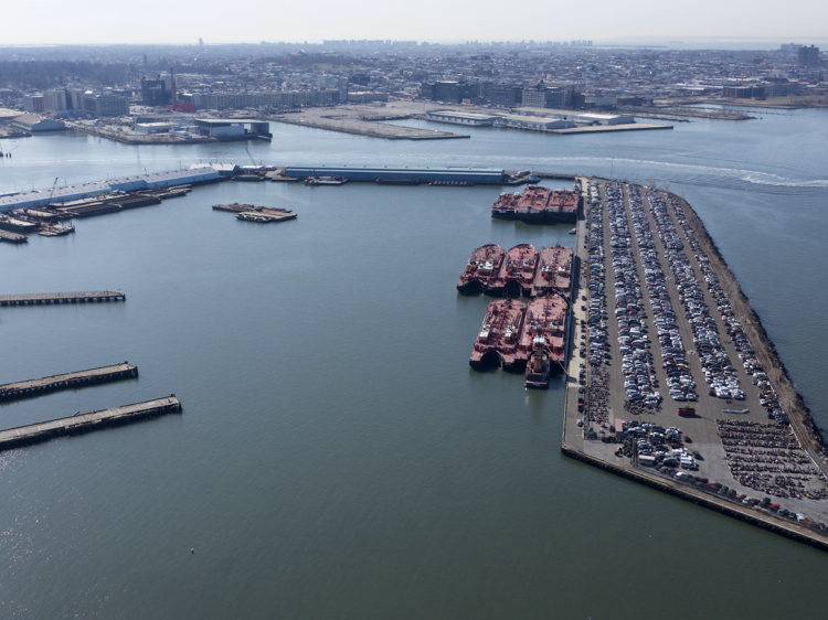 A modern new port is opening on the Brooklyn coastline