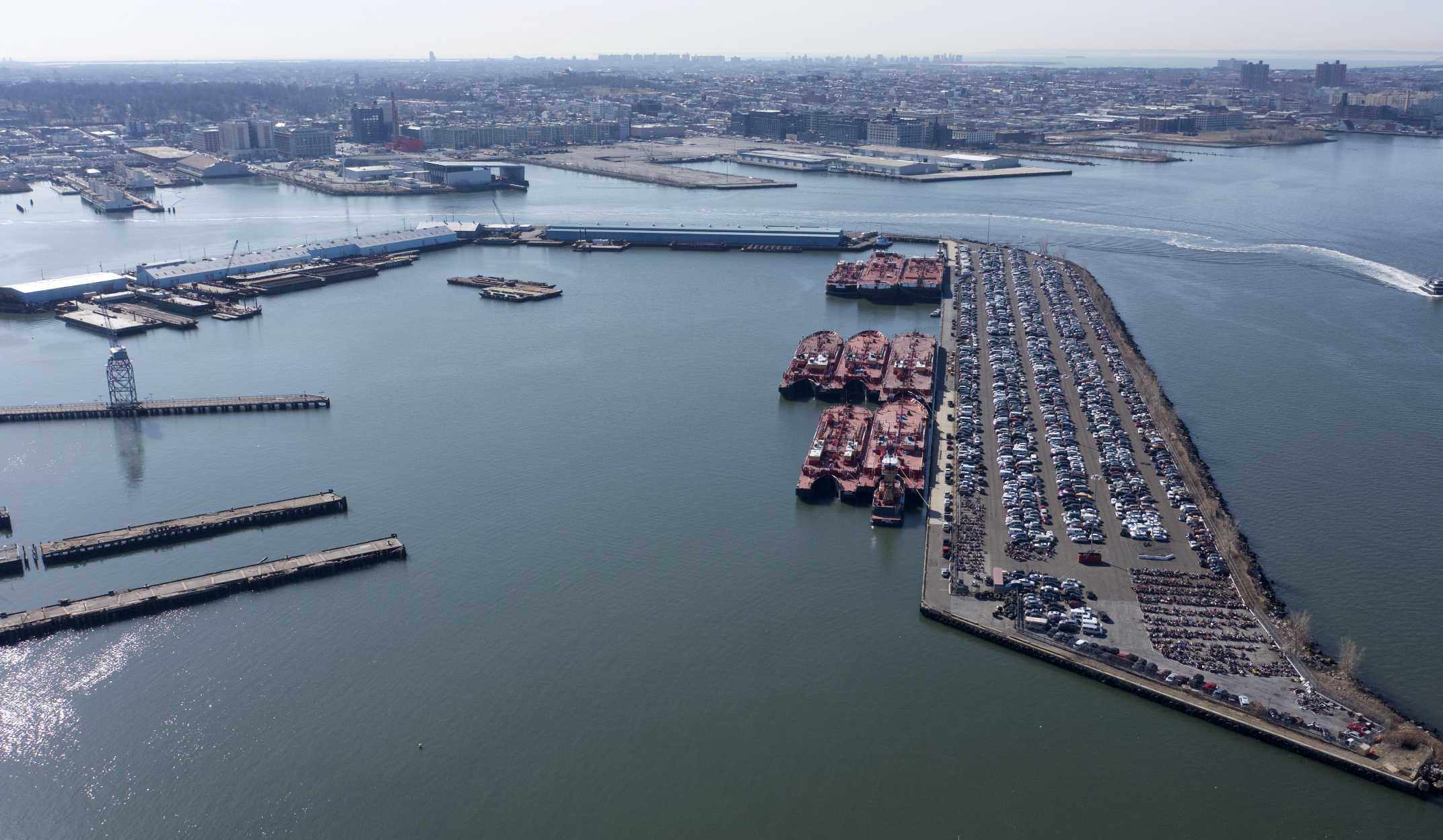 A modern new port is opening on the Brooklyn coastline