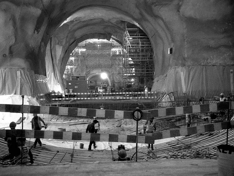 Exposição de fotografia mostra dimensão das obras da nova linha do metro