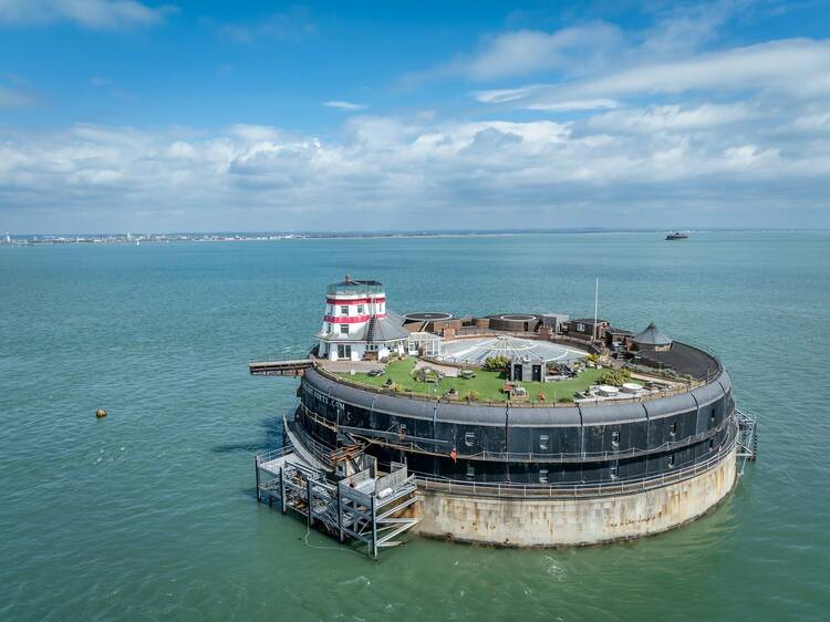 Now on the market: two floating forts off the coast of England