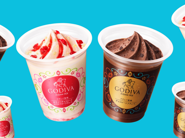 The decadent Godiva chocolate frappe is back at FamilyMart