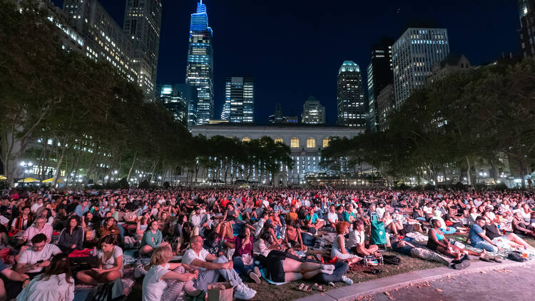 Watch a movie at Bryant Park