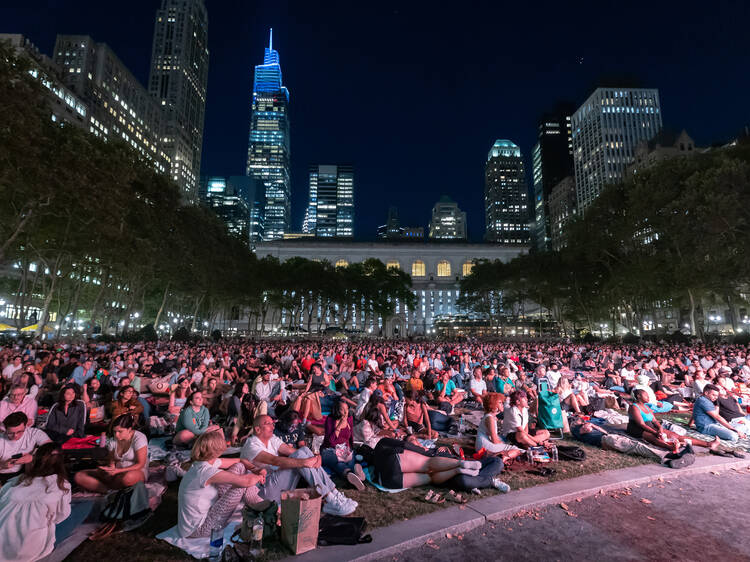 Watch a movie at Bryant Park