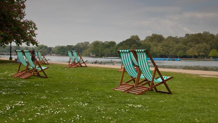 Hire a deck chair in one of London's royal parks, £3