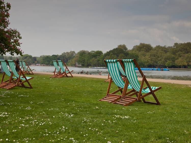 Hire a deck chair in one of London's royal parks, £3